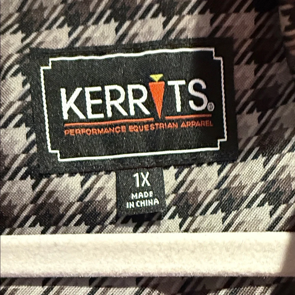 Kerrits Brown Checkered Raincoat - Picture 3 of 4